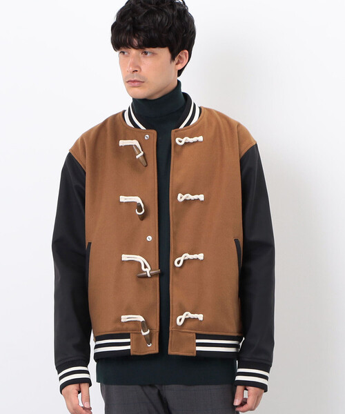 COMME　CA COMMUNE（コムサコミューン）の「トグル付き　スタジャン（ブルゾン・メンズ・グリーン/ネイビー/キャメル・MEDIUM/LARGE）」の13枚目の写真