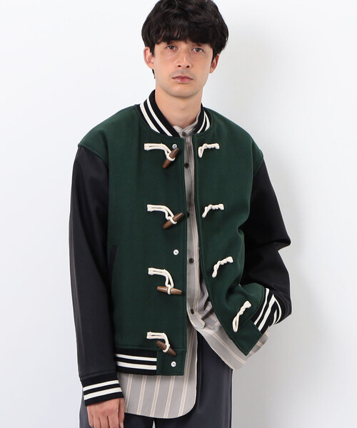 COMME　CA COMMUNE（コムサコミューン）の「トグル付き　スタジャン（ブルゾン・メンズ・グリーン/ネイビー/キャメル・MEDIUM/LARGE）」の15枚目の写真