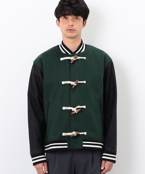 COMME　CA COMMUNE（コムサコミューン）の「トグル付き　スタジャン（ブルゾン・メンズ・グリーン/ネイビー/キャメル・MEDIUM/LARGE）」の17枚目の写真