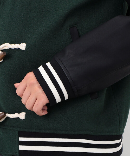 COMME　CA COMMUNE（コムサコミューン）の「トグル付き　スタジャン（ブルゾン・メンズ・グリーン/ネイビー/キャメル・MEDIUM/LARGE）」の22枚目の写真