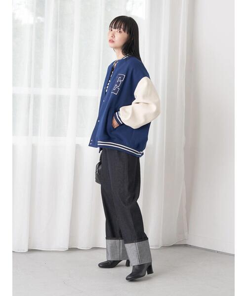 earth music&ecology（アースミュージックアンドエコロジー）の「ロールアップデニムパンツ（その他パンツ・レディース・ブルー系その他/ダークインディゴブルー・S/M）」の16枚目の写真