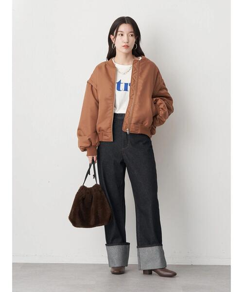 earth music&ecology（アースミュージックアンドエコロジー）の「ロールアップデニムパンツ（その他パンツ・レディース・ブルー系その他/ダークインディゴブルー・S/M）」の17枚目の写真