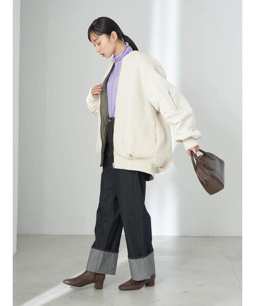 earth music&ecology（アースミュージックアンドエコロジー）の「ロールアップデニムパンツ（その他パンツ・レディース・ブルー系その他/ダークインディゴブルー・S/M）」の20枚目の写真