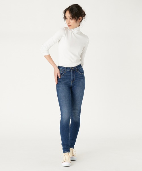 Levi's(リーバイス)の「Levi's/リーバイス PERFORMANCE WARM 721(TM)ハイライズスキニーデニム ダークインディゴ(デニムパンツ・レディース・ダークインディゴブルー・25inch/26inch/27inch/23inch/24inch/28inch)」の5枚目の写真