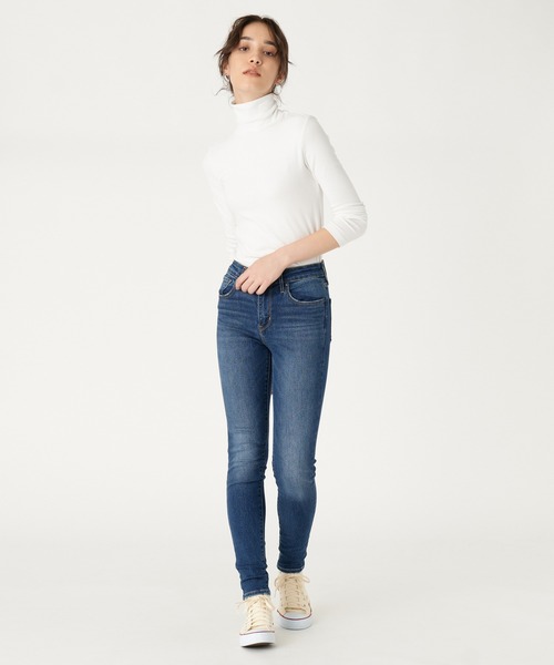 Levi's(リーバイス)の「Levi's/リーバイス PERFORMANCE WARM 721(TM)ハイライズスキニーデニム ダークインディゴ(デニムパンツ・レディース・ダークインディゴブルー・25inch/26inch/27inch/23inch/24inch/28inch)」の7枚目の写真