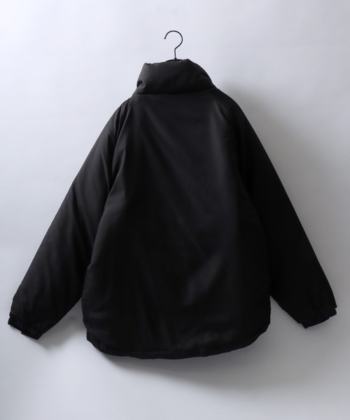 Salong hameu（サロン ハミュー）の「スタンドネック フェイクダウンジャケット メンズ レディース/中綿ジャケット/ショートペディン/パデットジャケット（ダウンジャケット/コート・メンズ・カーキ/ブラック/アイボリー/グレイッシュベージュ/ホワイト・LL/M/L）」の7枚目の写真