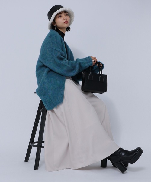 PAGEBOY（ページボーイ）の「スーパーワイドスラックス（スラックス・レディース・ブラック/グレイッシュベージュ・FREE）」の5枚目の写真