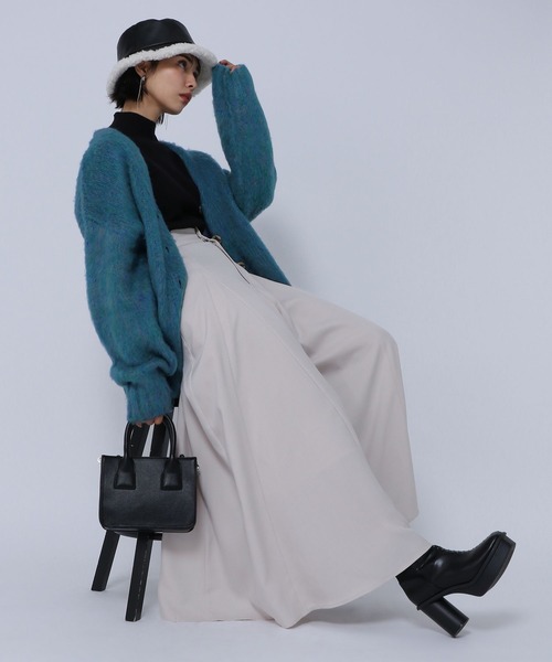 PAGEBOY（ページボーイ）の「スーパーワイドスラックス（スラックス・レディース・ブラック/グレイッシュベージュ・FREE）」の9枚目の写真