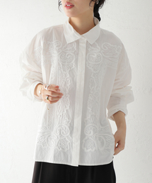 mii(ミー)の「【Mii / ミイ】HAND EMB COTTON OVERSIZED SHIRT:シャツ(シャツ/ブラウス)」