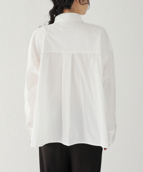 mii（ミー）の「【Mii / ミイ】HAND EMB COTTON OVERSIZED SHIRT：シャツ（シャツ/ブラウス・レディース・ホワイト・MEDIUM）」の16枚目の写真