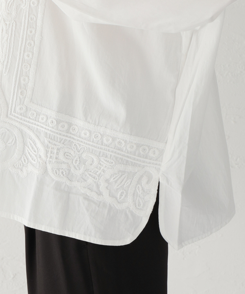 mii（ミー）の「【Mii / ミイ】HAND EMB COTTON OVERSIZED SHIRT：シャツ（シャツ/ブラウス・レディース・ホワイト・MEDIUM）」の17枚目の写真