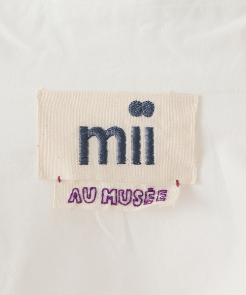 mii（ミー）の「【Mii / ミイ】HAND EMB COTTON OVERSIZED SHIRT：シャツ（シャツ/ブラウス・レディース・ホワイト・MEDIUM）」の3枚目の写真