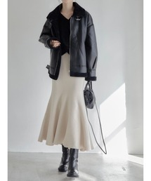 amel | マーメイドニットスカート/アイボリー(スカート)