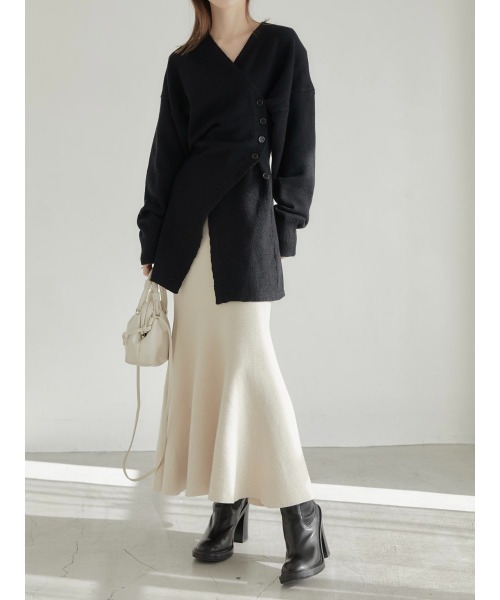 【セール】マーメイドニットスカート/アイボリー(スカート)|amel(エイメル) 【セール】マーメイドニットスカート/アイボリー(スカート)|amel(エイメル)