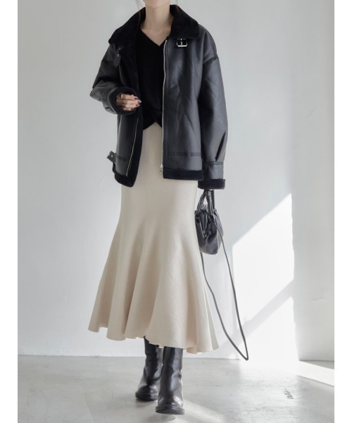 【セール】マーメイドニットスカート/アイボリー(スカート)|amel(エイメル) 【セール】マーメイドニットスカート/アイボリー(スカート)|amel(エイメル)