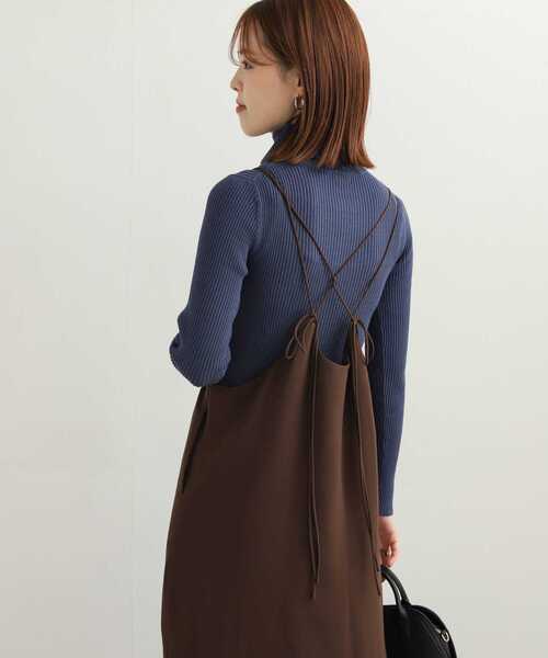 URBAN RESEARCH DOORS（アーバンリサーチドアーズ）の「マーメイドキャミワンピース（ワンピース・レディース・ブラック/ダークブラウン・MEDIUM）」の22枚目の写真