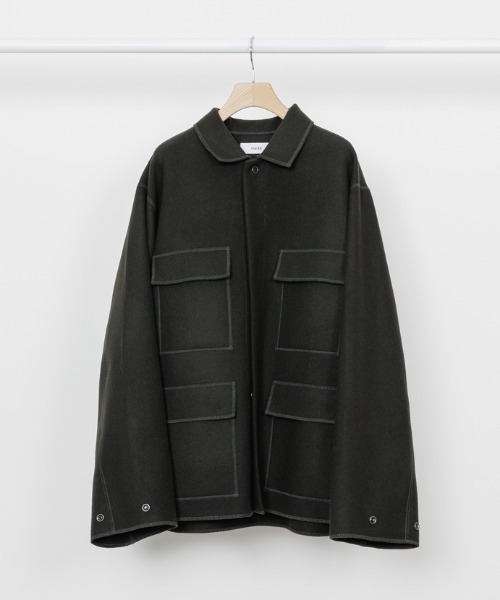 marka（マーカ）の「MILITARY JACKET（ミリタリージャケット・メンズ・ネイビー/ダークグリーン・1/2）」の2枚目の写真