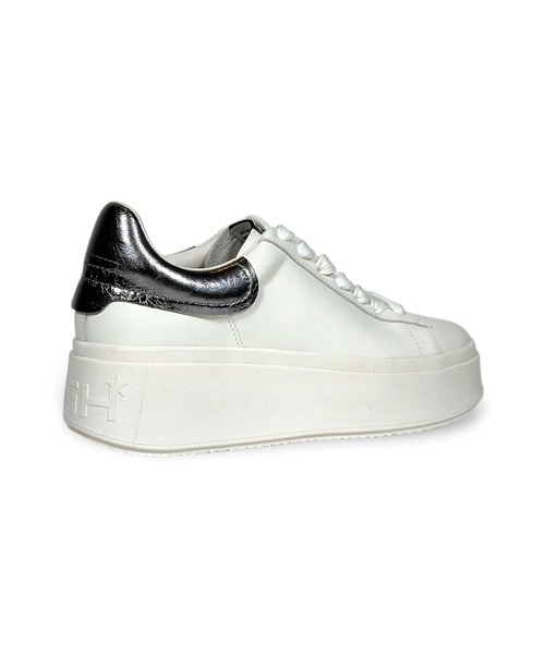 ASH（アッシュ）の「ASH/アッシュ【MOBY】厚底ホワイトスニーカー 6cmヒール ボリューム シンプル（スニーカー・レディース・ホワイト×シルバー/ベージュ/ホワイト/ゼブラ/シルバー系その他・38/39/35/40/37/36）」の8枚目の写真