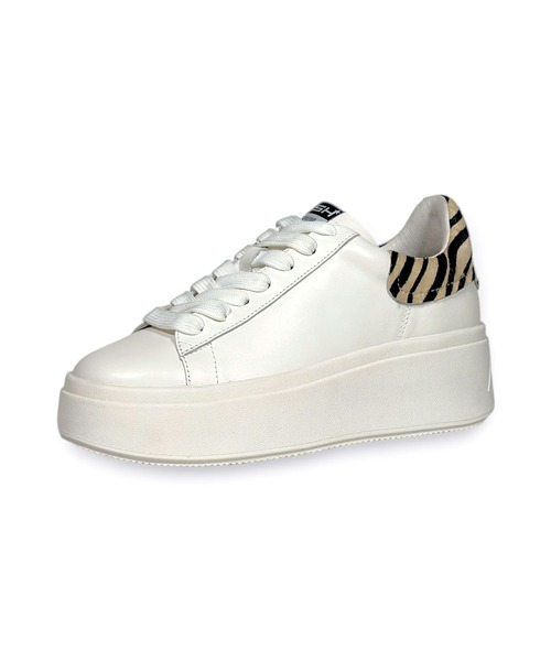 ASH（アッシュ）の「ASH/アッシュ【MOBY】厚底ホワイトスニーカー 6cmヒール ボリューム シンプル（スニーカー・レディース・ホワイト×シルバー/ベージュ/ホワイト/ゼブラ/シルバー系その他・38/39/35/40/37/36）」の10枚目の写真