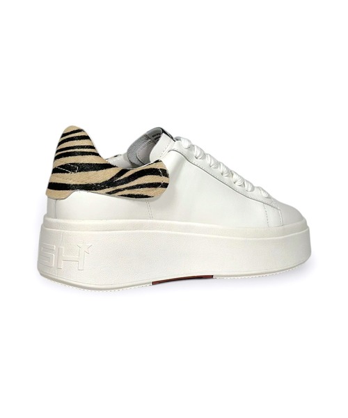 ASH（アッシュ）の「ASH/アッシュ【MOBY】厚底ホワイトスニーカー 6cmヒール ボリューム シンプル（スニーカー・レディース・ホワイト×シルバー/ベージュ/ホワイト/ゼブラ/シルバー系その他・38/39/35/40/37/36）」の11枚目の写真