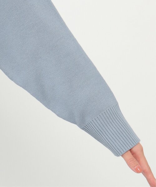 ikka（イッカ）の「ダブルフェイススウェットライクニット（ニット/セーター・レディース・ブルー/ベージュ/レッド/チャコールグレー・M/L）」の10枚目の写真