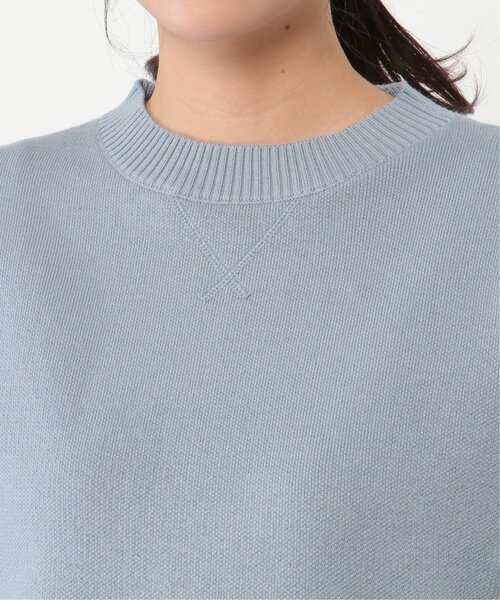 ikka（イッカ）の「ダブルフェイススウェットライクニット（ニット/セーター・レディース・ブルー/ベージュ/レッド/チャコールグレー・M/L）」の12枚目の写真