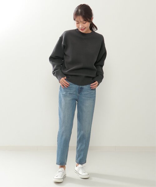 ikka（イッカ）の「ダブルフェイススウェットライクニット（ニット/セーター・レディース・ブルー/ベージュ/レッド/チャコールグレー・M/L）」の17枚目の写真