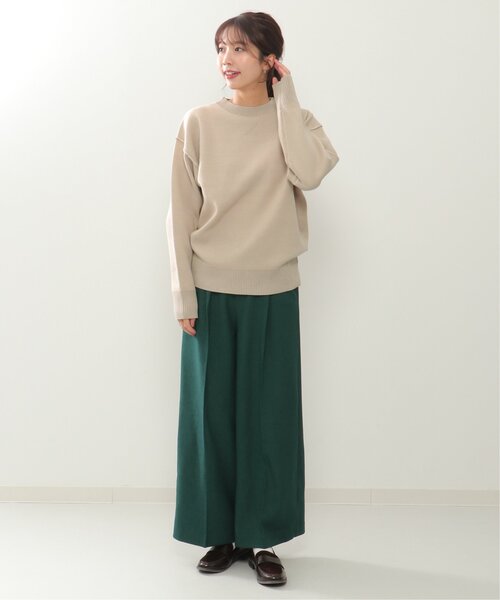 ikka（イッカ）の「ダブルフェイススウェットライクニット（ニット/セーター・レディース・ブルー/ベージュ/レッド/チャコールグレー・M/L）」の19枚目の写真