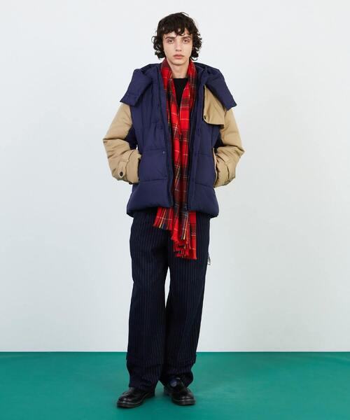 FRAPBOIS（フラボア）の「マフラー2（ストール/ショール・レディース・モカ/レッド・FREE）」の11枚目の写真