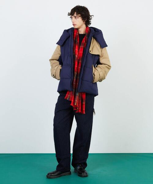 FRAPBOIS（フラボア）の「マフラー2（ストール/ショール・レディース・モカ/レッド・FREE）」の12枚目の写真