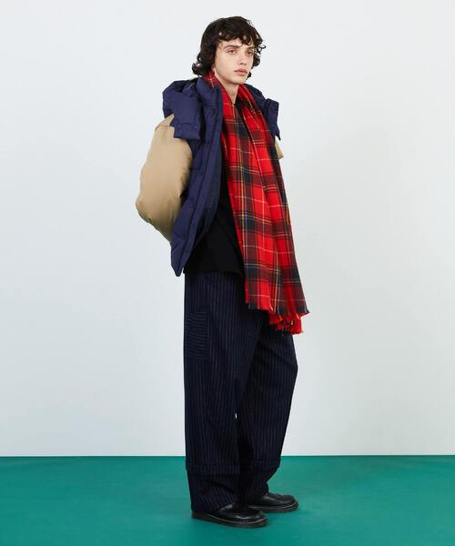 FRAPBOIS（フラボア）の「マフラー2（ストール/ショール・レディース・モカ/レッド・FREE）」の13枚目の写真