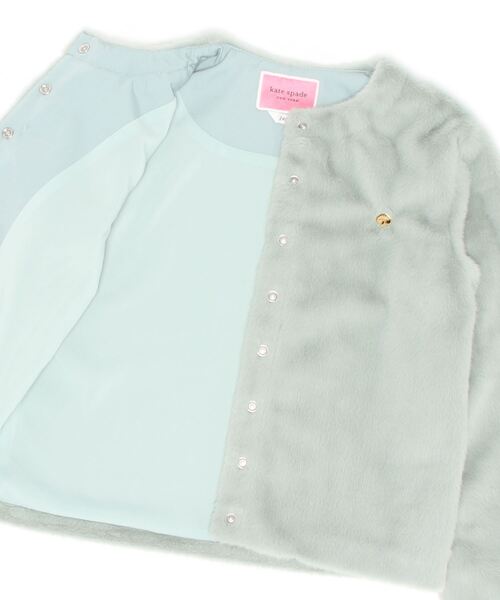 【新品タグ付き】ケイトスペード　フェイクファー　カーディガン　150 kate spade new york kids（ケイトスペードニューヨーク）の