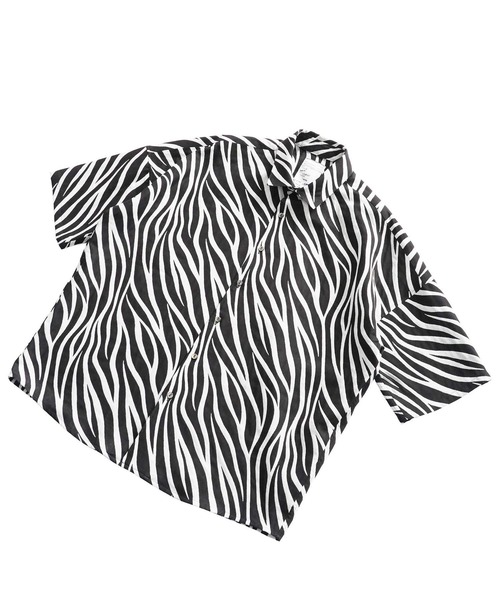 最大12%OFFクーポン SHAREEF（シャリーフ）の「ZEBRA JQ SHIRTS（シャツ S/S トップス