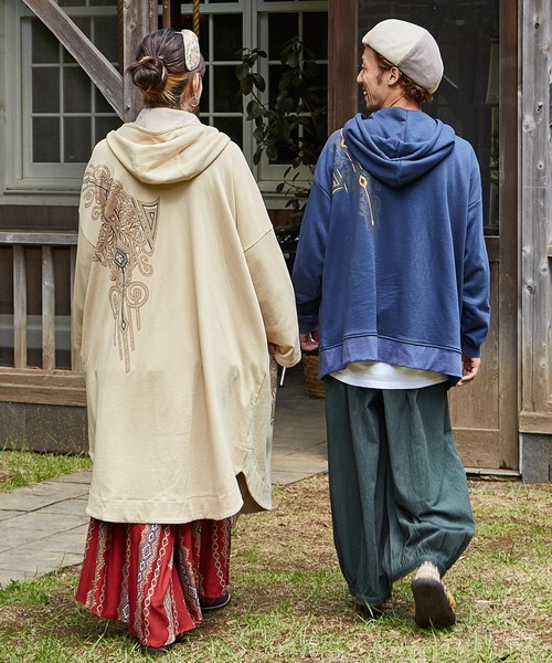 チャイハネ（チャイハネ）の「【チャイハネ】ツヤメロングパーカー