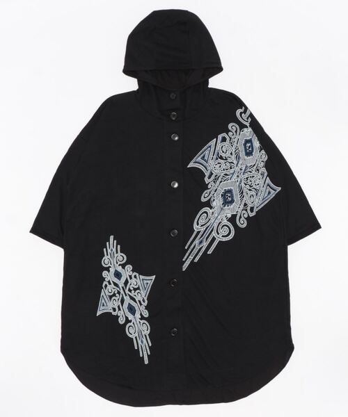 チャイハネ(チャイハネ)の「【チャイハネ】ツヤメロングパーカー(その他アウター・レディース・グリーン/ネイビー/ベージュ/ブラック・FREE)」の5枚目の写真