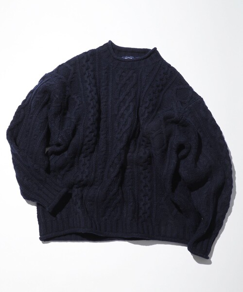 NAUTICA（ノーティカ）の「NAUTICA/ノーティカ Fisherman Rollneck Sweater（ニット/セーター・メンズ・オフホワイト/レッド/グリーン/ネイビー・X-LARGE/XX-LARGE/LARGE/MEDIUM）」の15枚目の写真