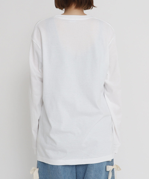 I am I in fact...(アイアムアイインファクト)の「MY BUNNY フロントpr ロンT【WEB&cic限定カラー:ブラック】(Tシャツ/カットソー・レディース・ブラック/ホワイト・FREE)」の8枚目の写真