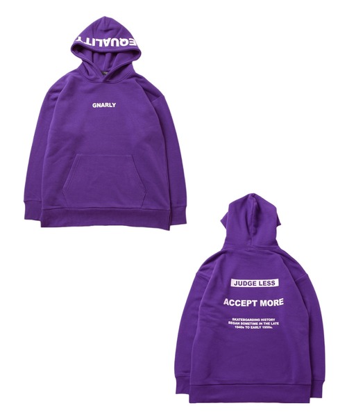 GLAZOS（グラソス）の「裏起毛・フードプリントパーカー（パーカー・キッズ・ベージュ/パープル/グレー/ブラック・140cm/150cm/160cm/170cm）」の5枚目の写真