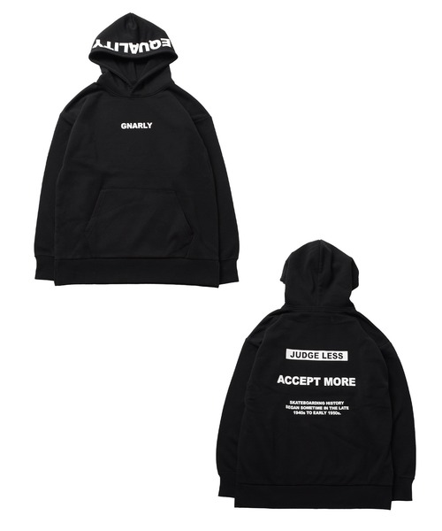 GLAZOS（グラソス）の「裏起毛・フードプリントパーカー（パーカー・キッズ・ベージュ/パープル/グレー/ブラック・140cm/150cm/160cm/170cm）」の6枚目の写真