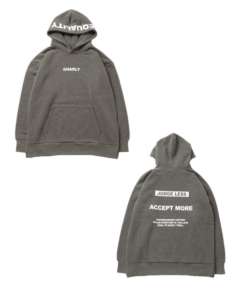 GLAZOS（グラソス）の「裏起毛・フードプリントパーカー（パーカー・キッズ・ベージュ/パープル/グレー/ブラック・140cm/150cm/160cm/170cm）」の7枚目の写真