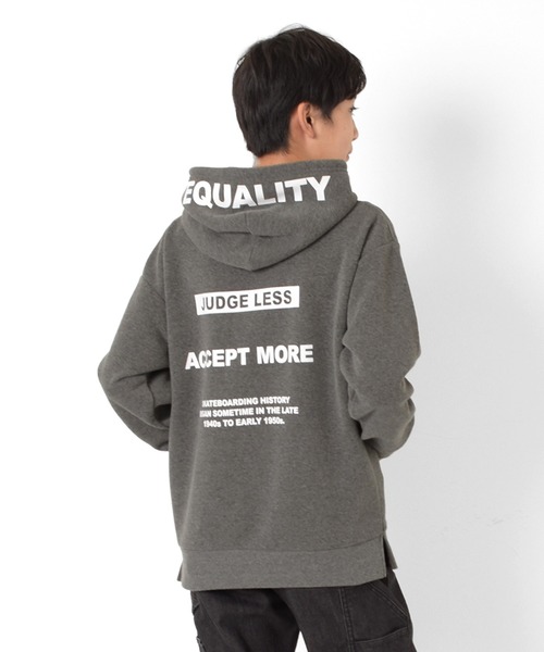 GLAZOS（グラソス）の「裏起毛・フードプリントパーカー（パーカー・キッズ・ベージュ/パープル/グレー/ブラック・140cm/150cm/160cm/170cm）」の19枚目の写真