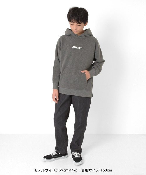 GLAZOS（グラソス）の「裏起毛・フードプリントパーカー（パーカー・キッズ・ベージュ/パープル/グレー/ブラック・140cm/150cm/160cm/170cm）」の21枚目の写真