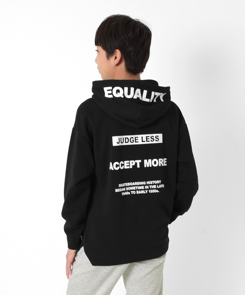 GLAZOS（グラソス）の「裏起毛・フードプリントパーカー（パーカー・キッズ・ベージュ/パープル/グレー/ブラック・140cm/150cm/160cm/170cm）」の14枚目の写真