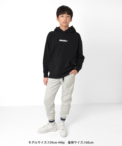 GLAZOS（グラソス）の「裏起毛・フードプリントパーカー（パーカー・キッズ・ベージュ/パープル/グレー/ブラック・140cm/150cm/160cm/170cm）」の16枚目の写真