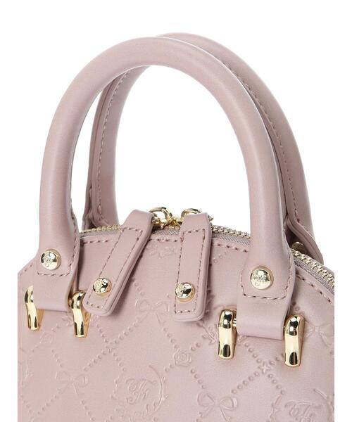 Maison de FLEUR(メゾンドフルール)の「モノグラムライトムーンSバッグ(ショルダーバッグ・レディース・ピンク/ブラック・FREE)」の11枚目の写真