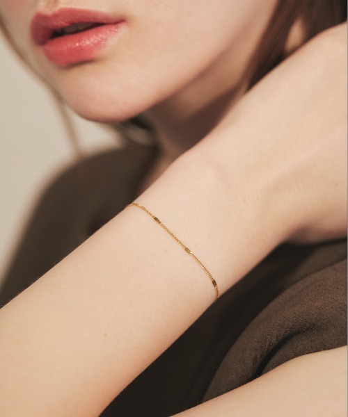 【金属アレルギー対応】シンプルチェーンブレスレットサージカルステンレス316L