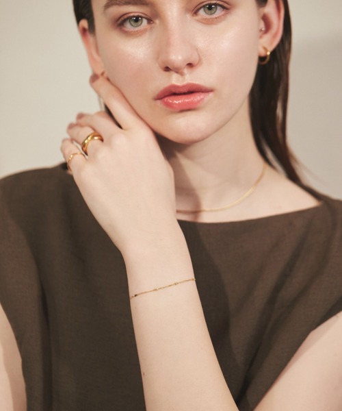 【金属アレルギー対応】シンプルチェーンブレスレットサージカルステンレス316L