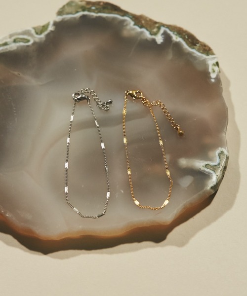 【金属アレルギー対応】シンプルチェーンブレスレットサージカルステンレス316L