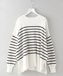 e/rm | 【e/rm】パネルボーダーロングタケニット(Tシャツ/カットソー)