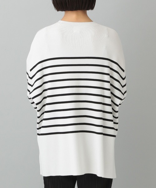 e/rm（イーアールエム）の「【e/rm】パネルボーダーロングタケニット（Tシャツ/カットソー・レディース・ブラック/ブルー・FREE）」の16枚目の写真